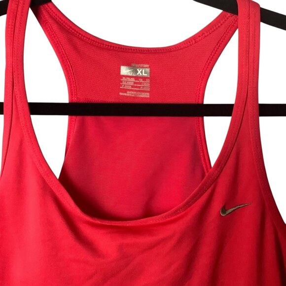 Nike Womens Red Dri-FIT Racerback Running Tank Top Size XL - Picture 5 of 9
